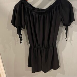 Cheryl kids black romper shorts